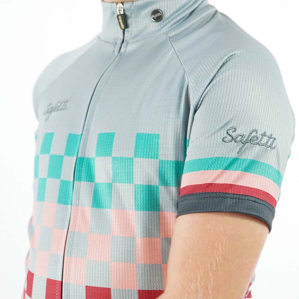 CAMISA CICLISMO MANGA CORTA SQUARES PARA NIÑOS