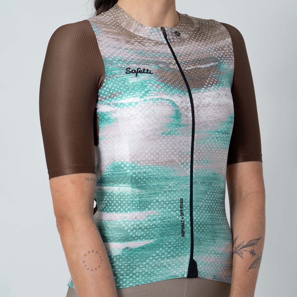 CAMISA CICLISMO MANGA CORTA TERRAIN GRAVEL PARA MUJER