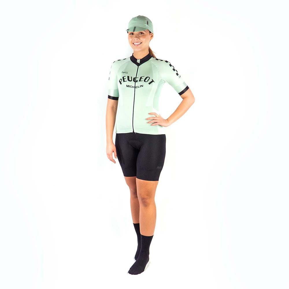 CAMISA CICLISMO MANGA CORTA PEUGEOT MINT PARA MUJER