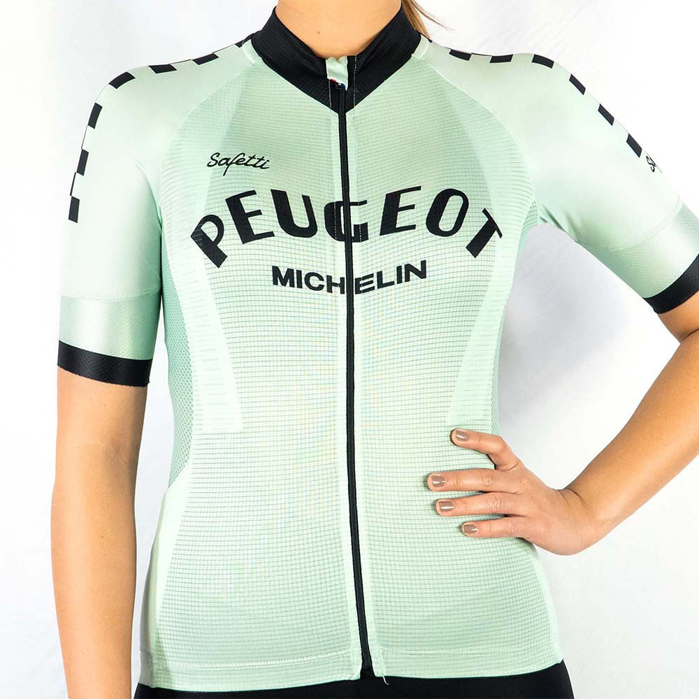 CAMISA CICLISMO MANGA CORTA PEUGEOT MINT PARA MUJER