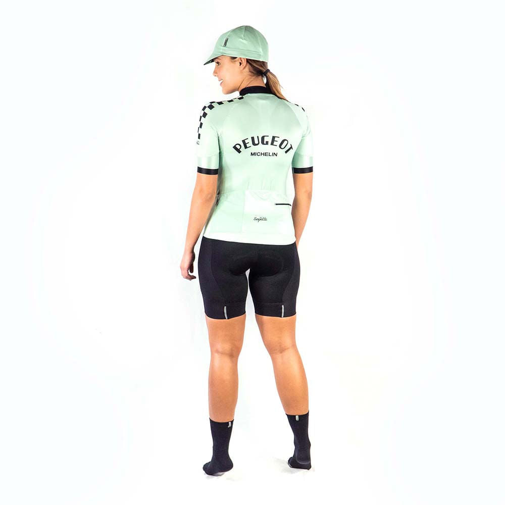 CAMISA CICLISMO MANGA CORTA PEUGEOT MINT PARA MUJER