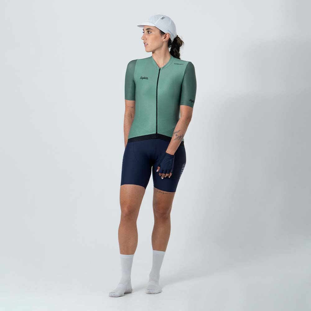 CAMISA CICLISMO MANGA CORTA CADET BLUE PARA MUJER