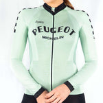 CAMISA CICLISMO MANGA LARGA PEUGEOT MINT PARA MUJER