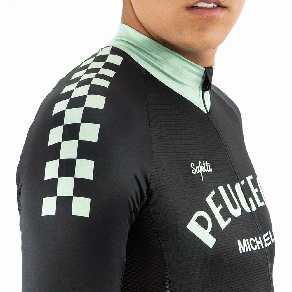 CAMISA CICLISMO MANGA LARGA PEUGEOT BLACK PARA HOMBRE