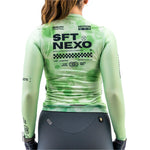 CAMISA CICLISMO MANGA LARGA TIDE VERDE PARA MUJER