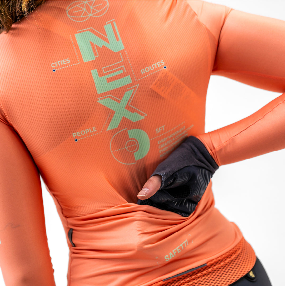 CAMISA CICLISMO MANGA LARGA TRACE PARA MUJER