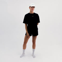 CAMISETA LIFESTYLE MANGA CORTA ROAM OVERSIZE BLACK PARA MUJER