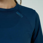 CAMISETA RUNNING MANGA CORTA PRO 405 AZUL OSCURO PARA MUJER