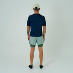 CAMISETA RUNNING MANGA CORTA PRO 405 AZUL OSCURO PARA HOMBRE