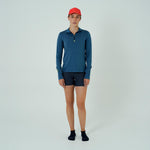 CAMISETA RUNNING MANGA LARGA ACTIVE BLUE PARA MUJER