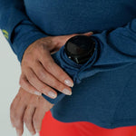 CAMISETA RUNNING MANGA LARGA ACTIVE BLUE PARA MUJER