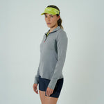 CAMISETA RUNNING MANGA LARGA ACTIVE GRAY PARA MUJER