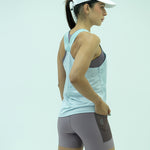 CAMISETARUNNING MANGA SISA SKYBLUE AZUL CLARO PARA MUJER