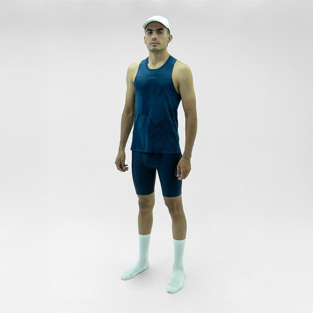 CAMISETARUNNING MANGA SISA DARK BLUE AZUL OSCURO PARA HOMBRE