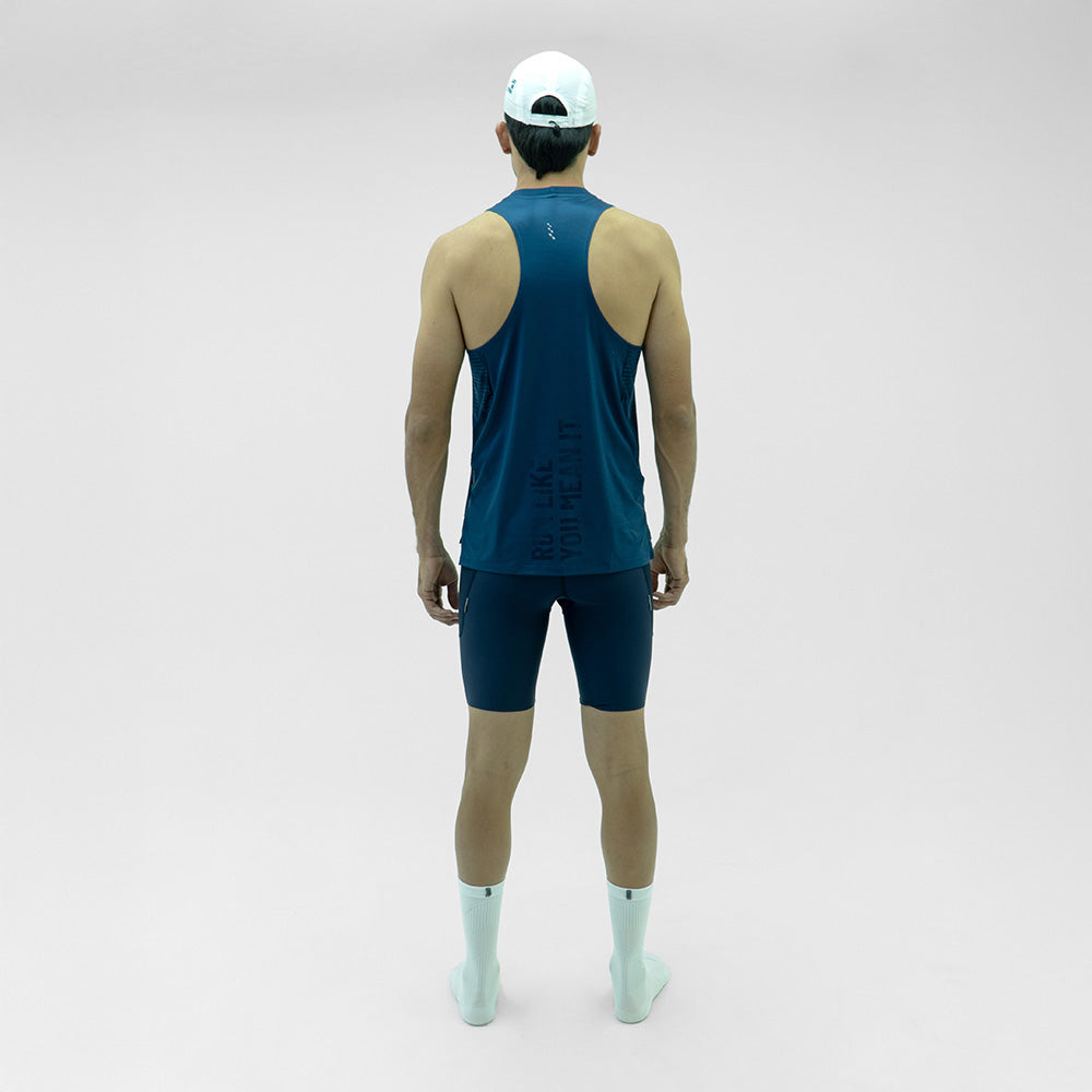 CAMISETARUNNING MANGA SISA DARK BLUE AZUL OSCURO PARA HOMBRE