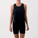 CAMISETA RUNNING MANGA SISA LEVIT BLACK PARA MUJER