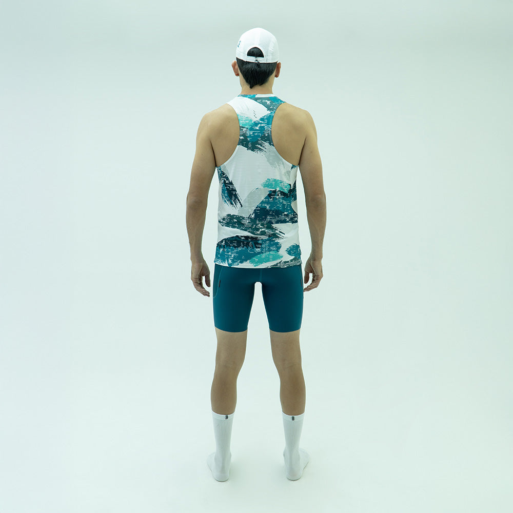 CAMISETARUNNING MANGA SISA SWIPE BLANCO PARA HOMBRE