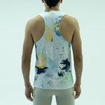 CAMISETARUNNING MANGA SISA FRACT GRIS PARA HOMBRE