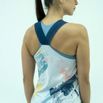 CAMISETARUNNING MANGA SISA FRACT GRIS PARA MUJER
