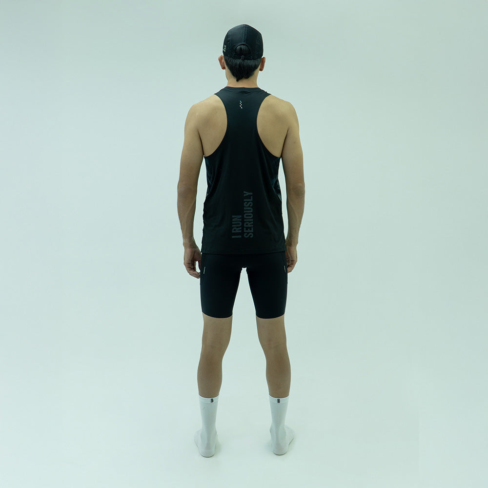 CAMISETARUNNING MANGA SISA STROBE NEGRO PARA HOMBRE