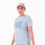 CAMISETA RUNNING MANGA CORTA PRO 405 AZUL CLARO PARA MUJER