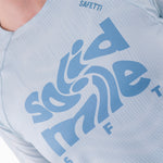 CAMISETA RUNNING MANGA CORTA PRO 405 AZUL CLARO PARA MUJER