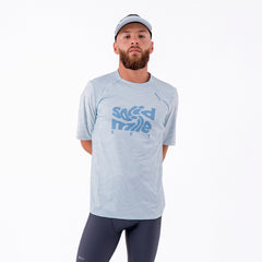 CAMISETA RUNNING MANGA CORTA PRO 405 AZUL CLARO PARA HOMBRE