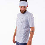 CAMISETA RUNNING MANGA CORTA PRO 405 GRIS CLARO PARA HOMBRE
