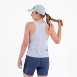 CAMISETA RUNNING MANGA SISA LEVIT AZUL CLARO PARA MUJER