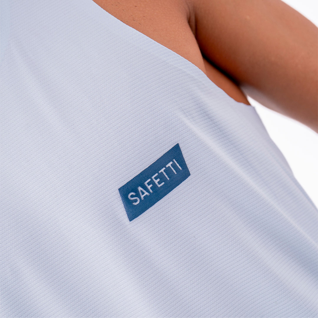 CAMISETA RUNNING MANGA SISA LEVIT AZUL CLARO PARA HOMBRE