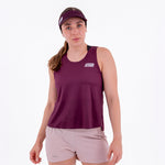 CAMISETA RUNNING MANGA SISA LEVIT CIRUELA PARA MUJER