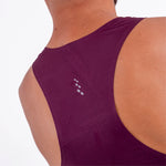 CAMISETA RUNNING MANGA SISA LEVIT CIRUELA PARA HOMBRE