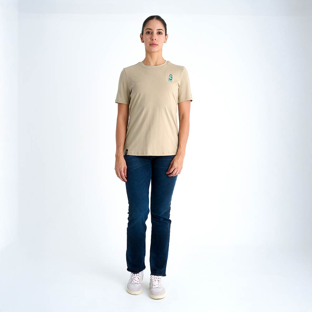 CAMISETA LIFESTYLE MANGA CORTA CARAMAÑOLA PARA MUJER– Safetti