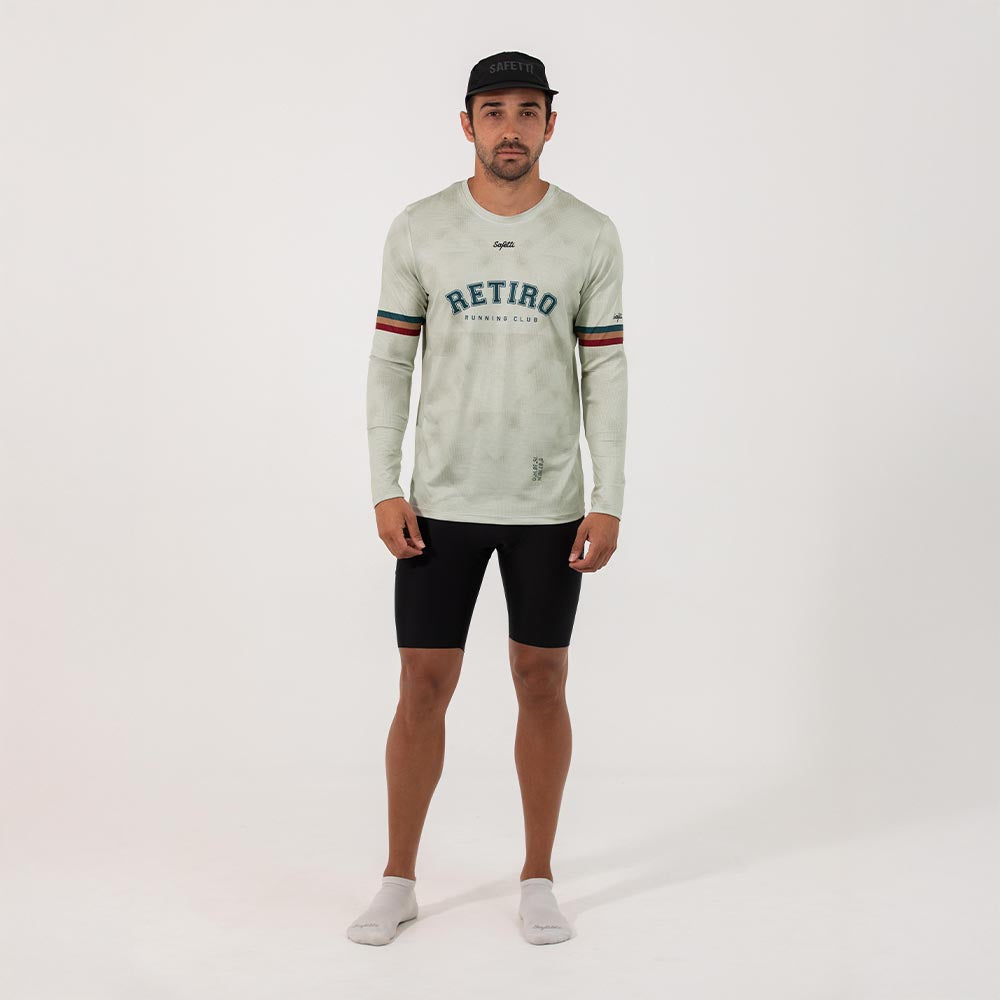 CAMISETA RUNNING MANGA LARGA RETIRO 2025 PARA HOMBRE