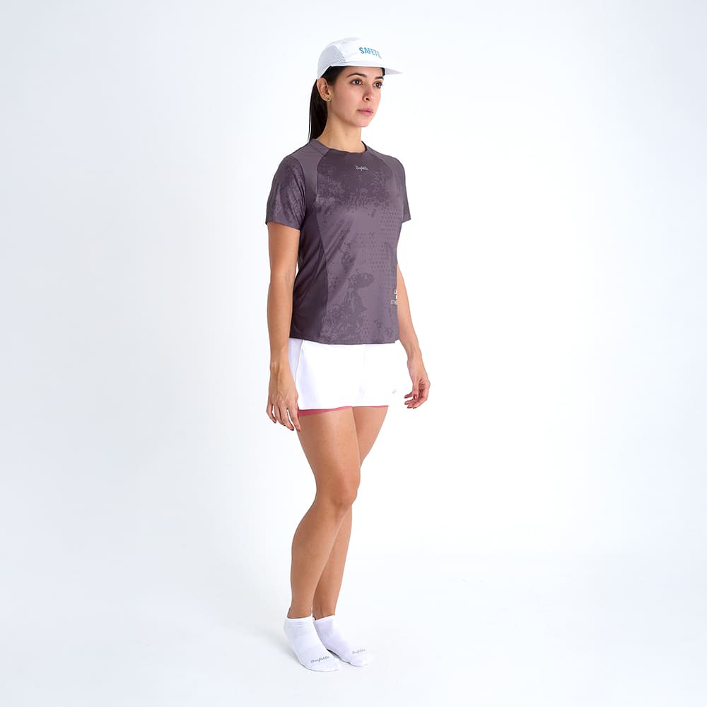 CAMISETA RUNNING/PADEL MANGA CORTA CORELIGHT PURPLE PARA MUJER