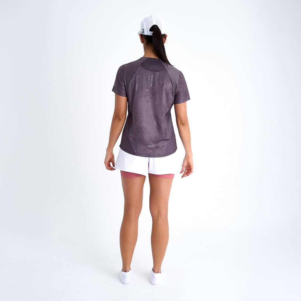 CAMISETA RUNNING/PADEL MANGA CORTA CORELIGHT PURPLE PARA MUJER