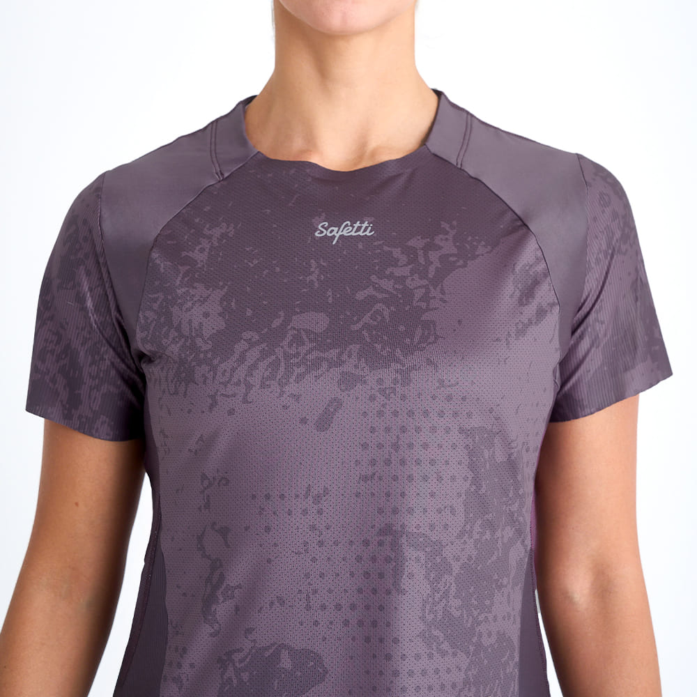 CAMISETA RUNNING/PADEL MANGA CORTA CORELIGHT PURPLE PARA MUJER