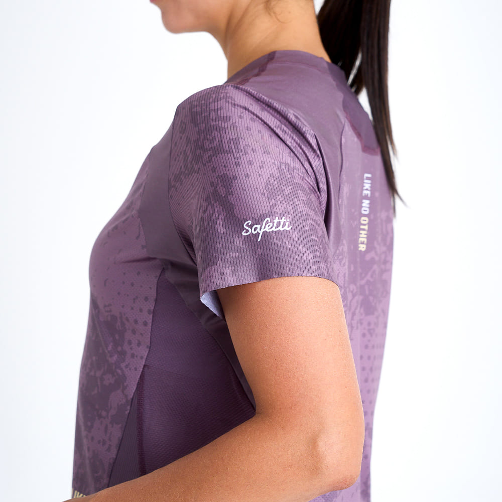 CAMISETA RUNNING/PADEL MANGA CORTA CORELIGHT PURPLE PARA MUJER