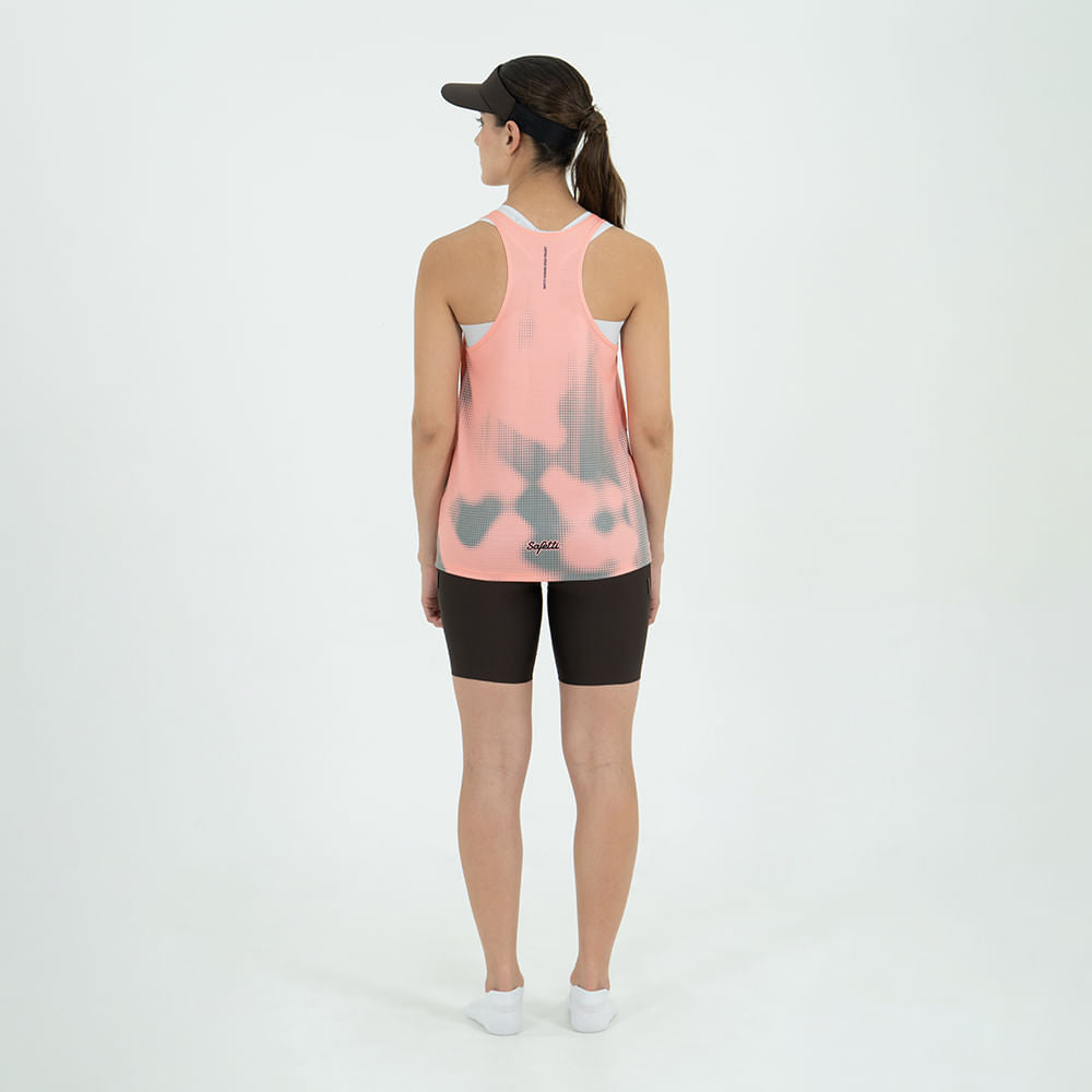 CAMISETA RUNNING MANGA SISA DIFFUSE SALMON PARA MUJER