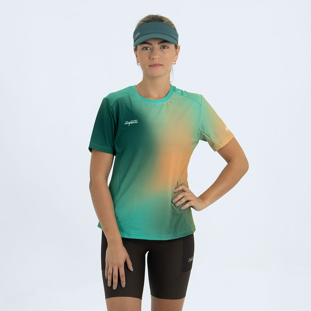 CAMISETA RUNNING MANGA CORTA SPAZIO PARA MUJER