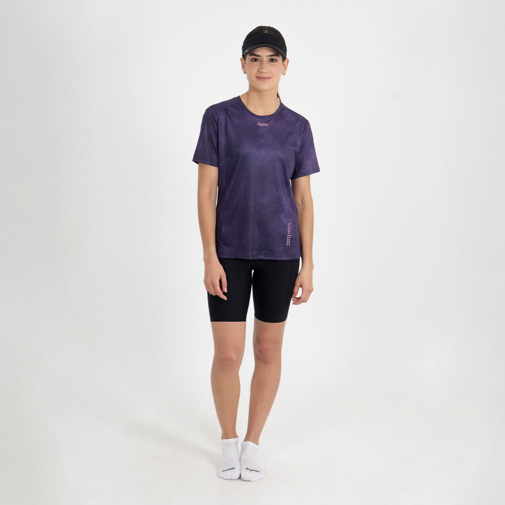 CAMISETA RUNNING MANGA CORTA SICILIA MOISTURE GRAPE PARA MUJER