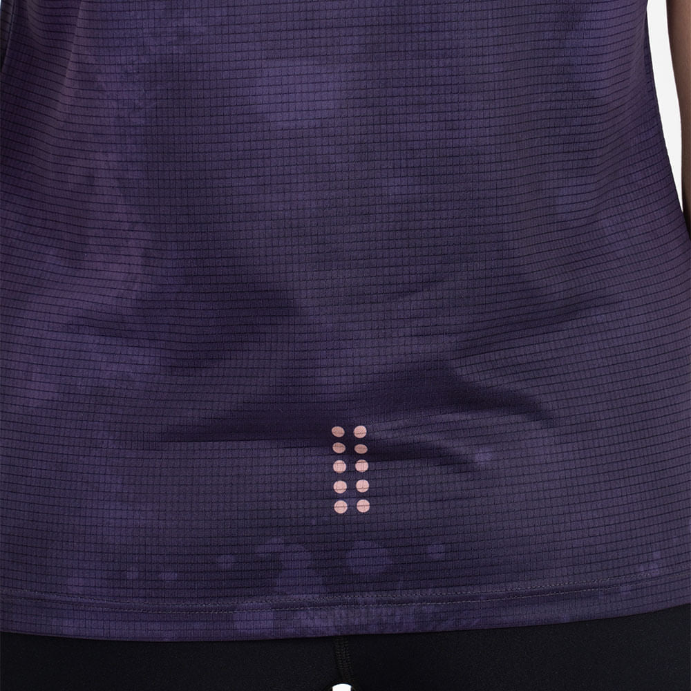 CAMISETA RUNNING MANGA CORTA SICILIA MOISTURE GRAPE PARA MUJER