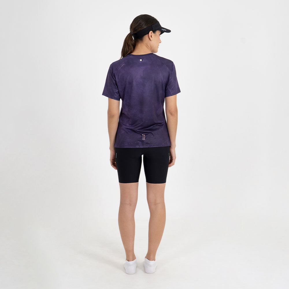 CAMISETA RUNNING MANGA CORTA SICILIA MOISTURE GRAPE PARA MUJER