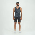 CAMISETA RUNNING MANGA SISA GRUNGE GRAY PARA HOMBRE