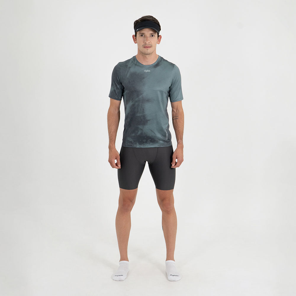 CAMISETA RUNNING MANGA CORTA SICILIA MOISTURE GRAY PARA HOMBRE