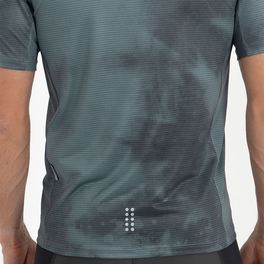 CAMISETA RUNNING MANGA CORTA SICILIA MOISTURE GRAY PARA HOMBRE