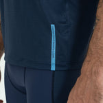 CAMISETA RUNNING MANGA CORTA MARINHO PARA HOMBRE