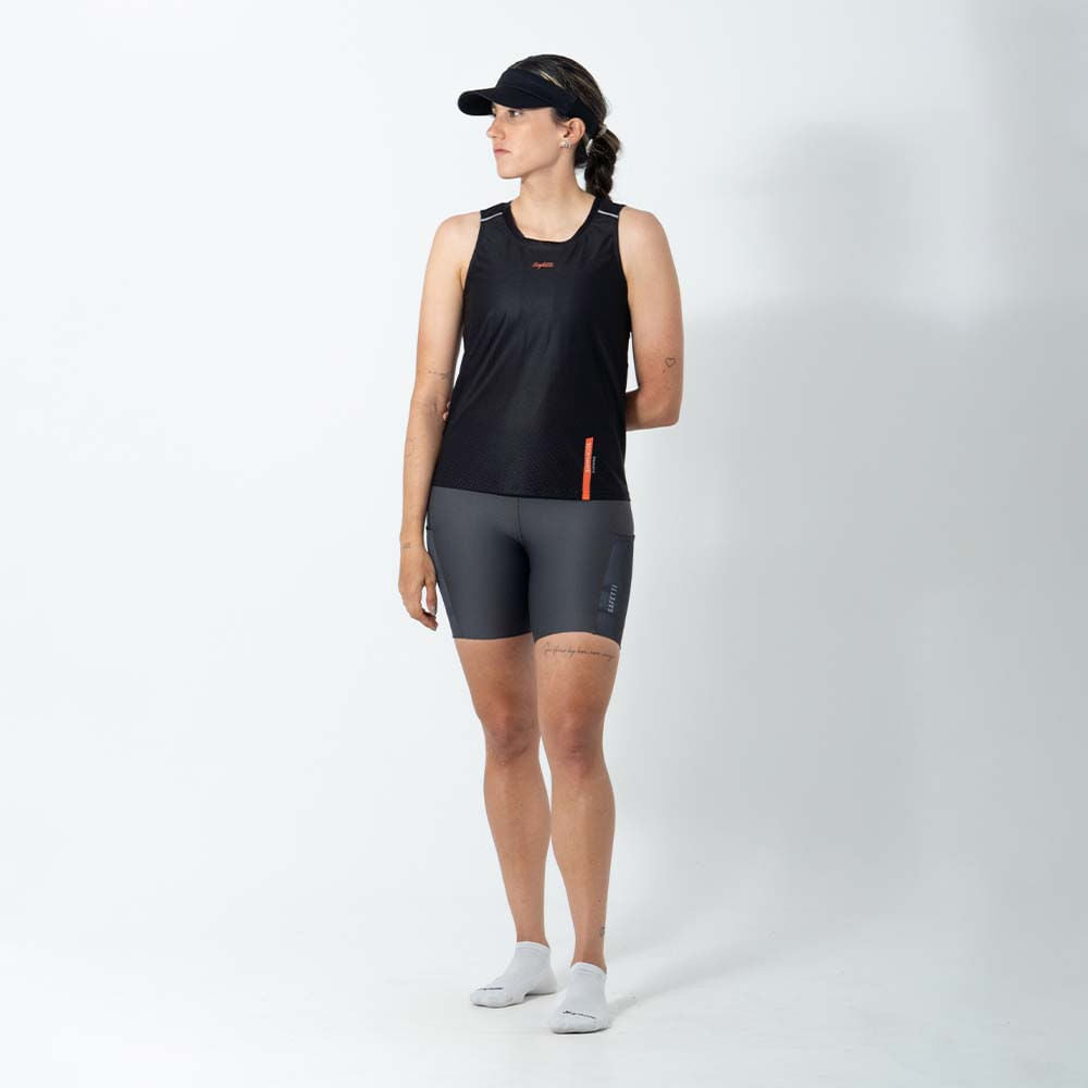 CAMISETA RUNNING MANGA SISA SWIFTDRY NERO PARA MUJER