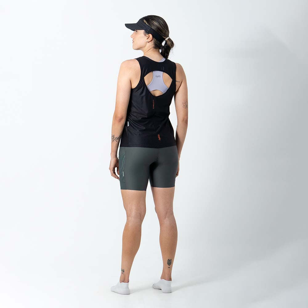 CAMISETA RUNNING MANGA SISA SWIFTDRY NERO PARA MUJER