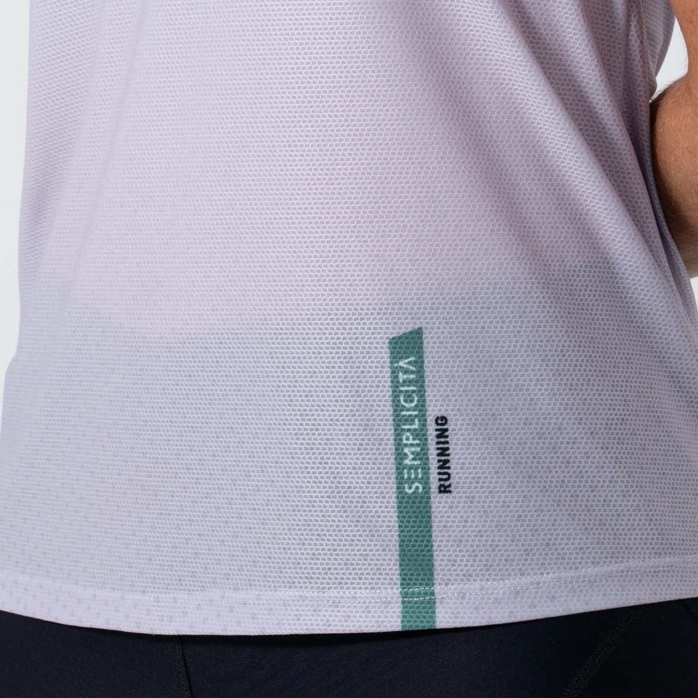 CAMISETA RUNNING MANGA SISA SWIFTDRY LILA PARA MUJER